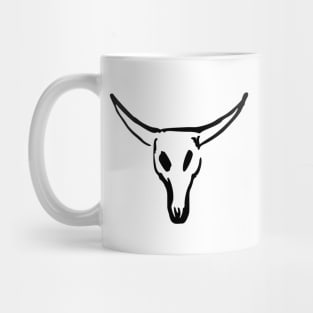 Bison Skull (black) Mug